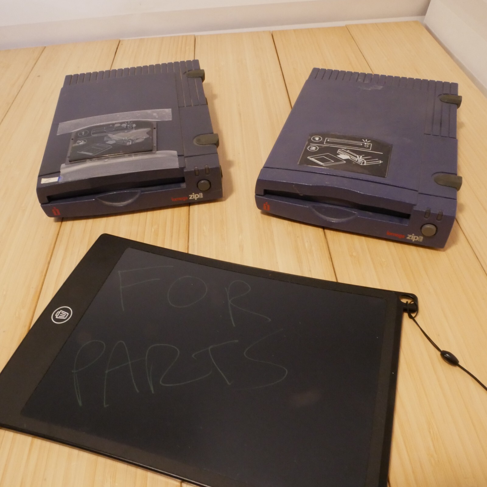 For Parts - Lot of 2 Iomega Zip 100 Parallel Zip Drives - *Untested*