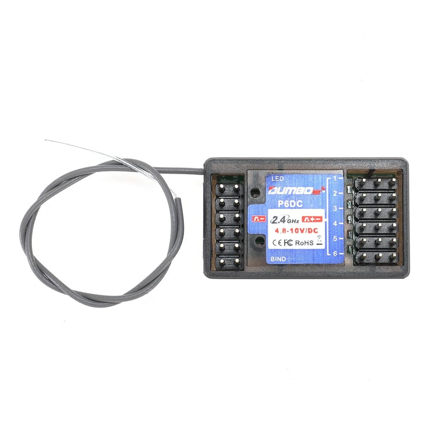 P6DC RC Receiver with Linkage Simulation Light System for Dumborc X4/X6/X6PM/...