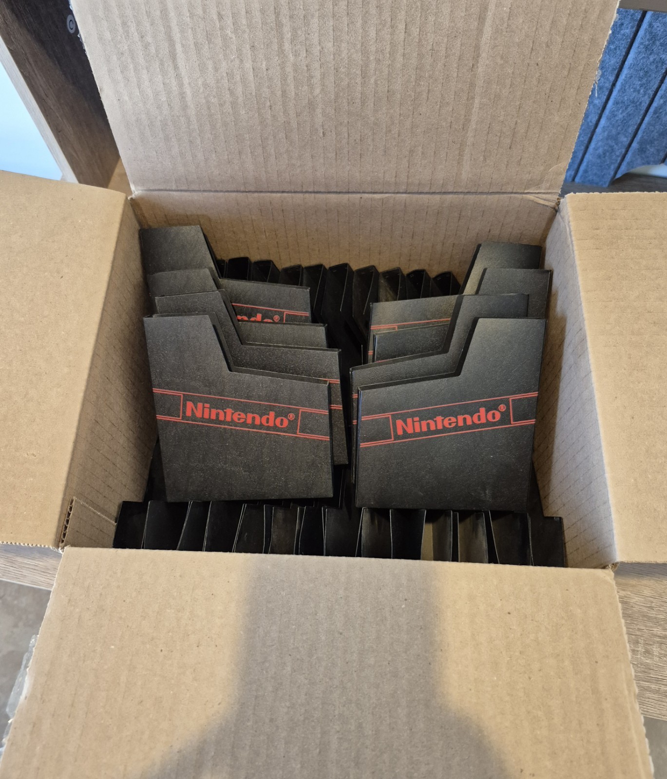 Lot (33) Vintage NES Nintendo Game Sleeves  8 Black w/ Logo - 25 Black
