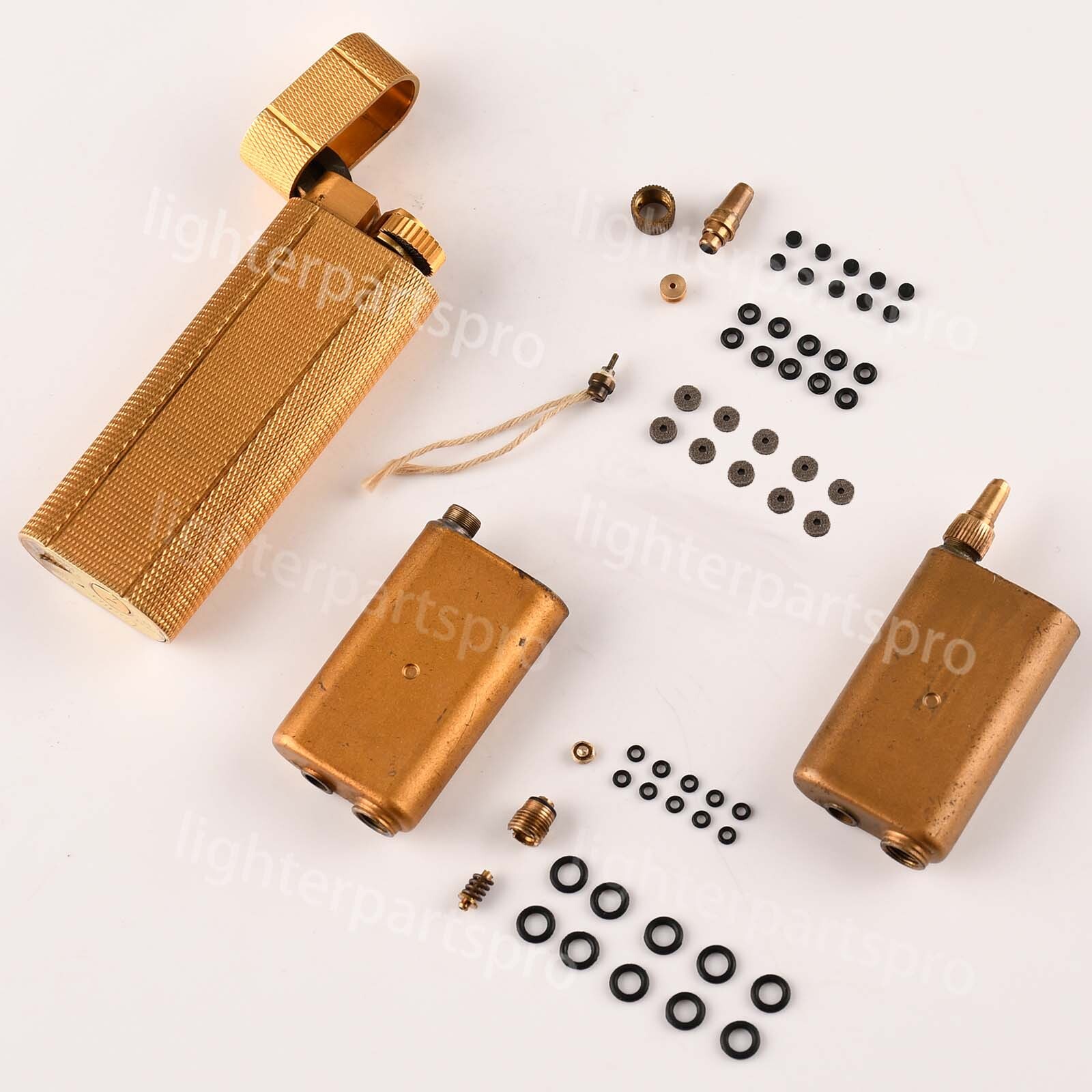 10-Set Full O-ring Repair Kit Anti Gas Leak Overhaul Parts for Cartier Lighters