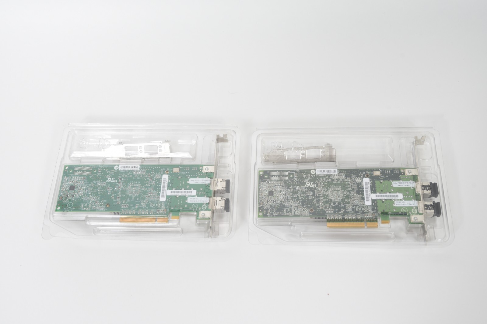 Lot of 2 LPE12002-E Emulex PCI-E 2 Port Fibre Channel HBA