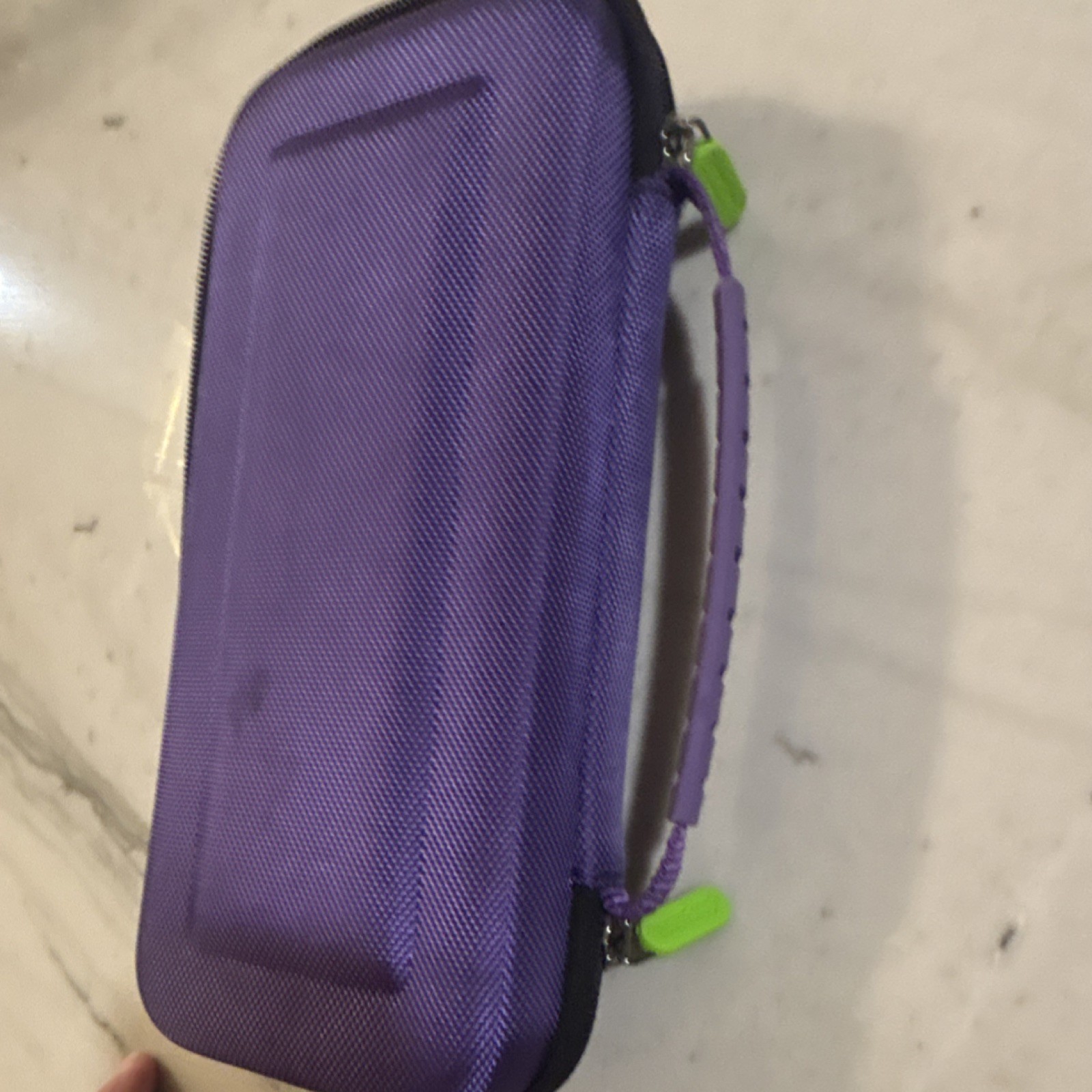 Purple Hard Shell Travel Case for Nintendo Switch Console with Handle