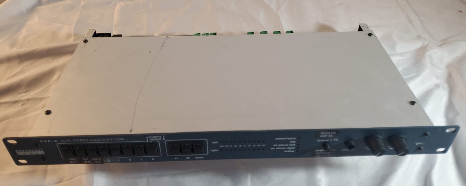 Broadcast Tools SS 8.2 Dual Stereo Audio Switcher Rackmount Untested No PSU ASIS