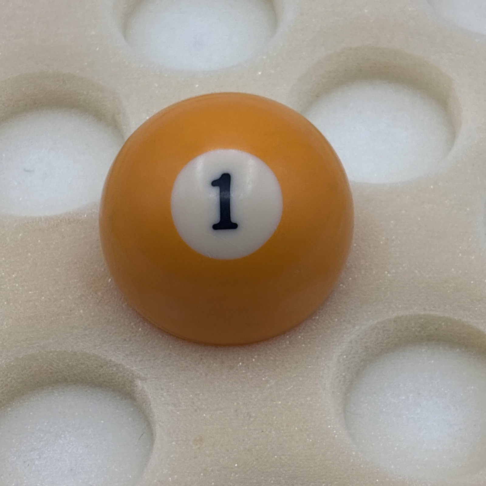 Billiard Pool Ball Replacement Standard 2 1/4 inch - Yellow - Ball #1