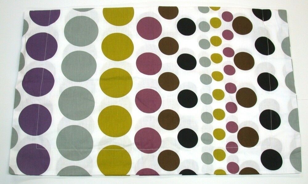 (2) Dotted Pillow Shams ~ Multi ~ 25" x 31" Standard Size **NEW**