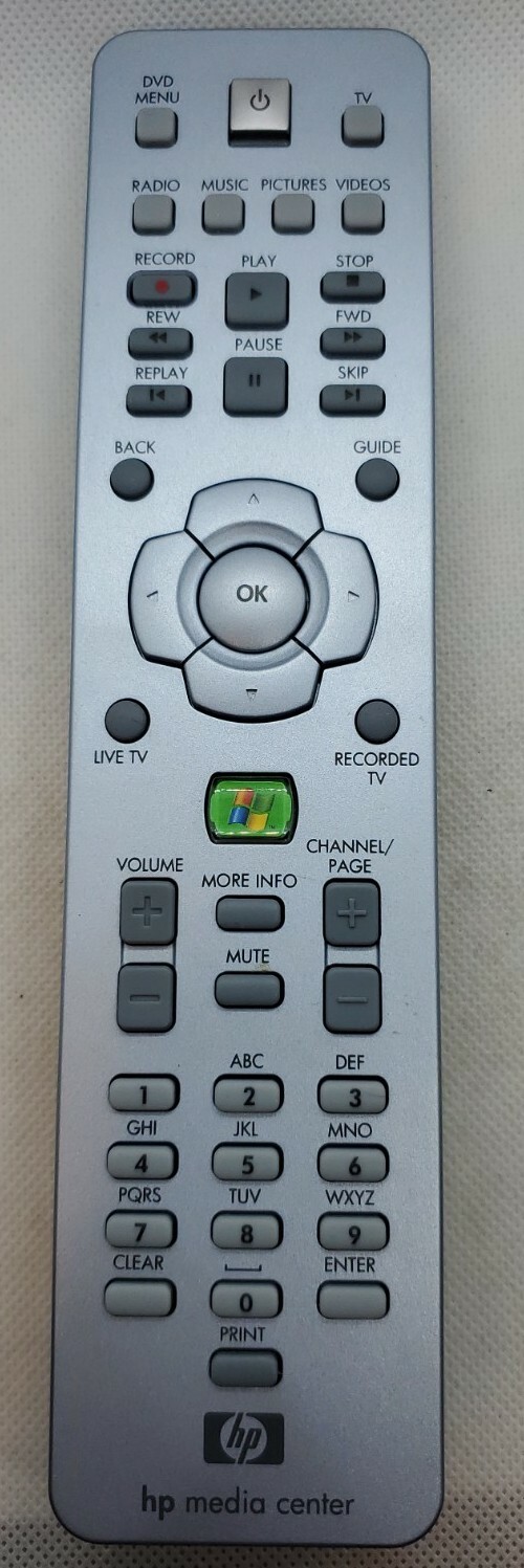 Genuine HP Media Center MCE IR RC6 Remote Control RC1314401/00 OEM Original