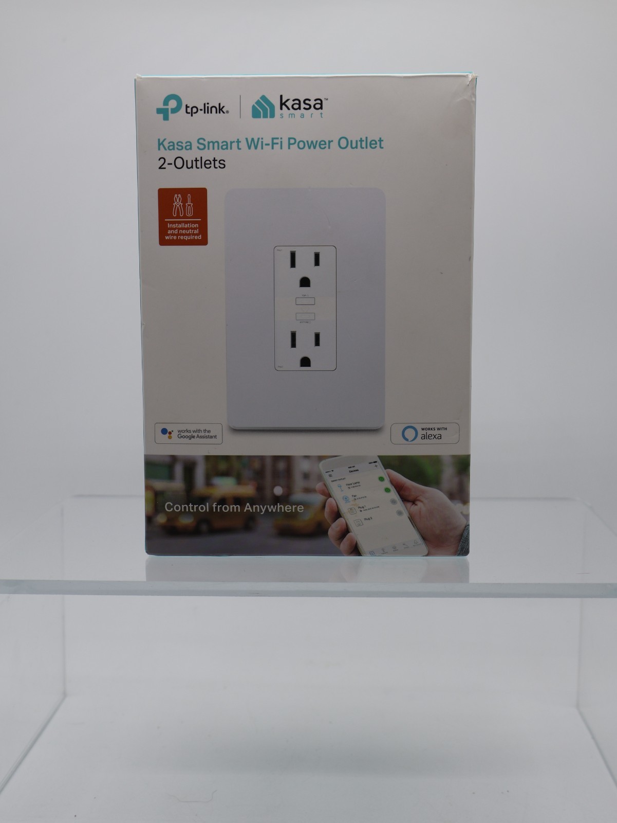 TP-LINK KP200 2-Socket Kasa Smart Wi-Fi Power Outlet