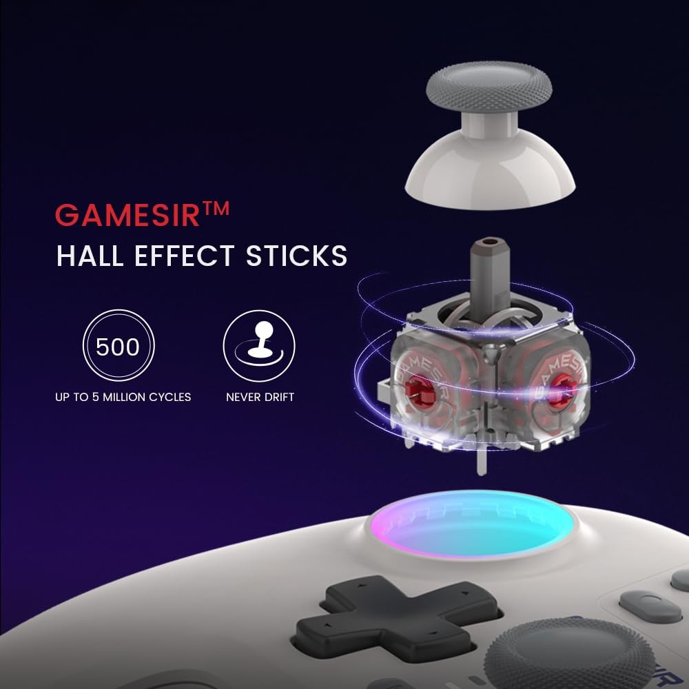 Nova Wireless Switch Controller - Switch/Lite/OLED, Hall Effect Joysticks, RG...