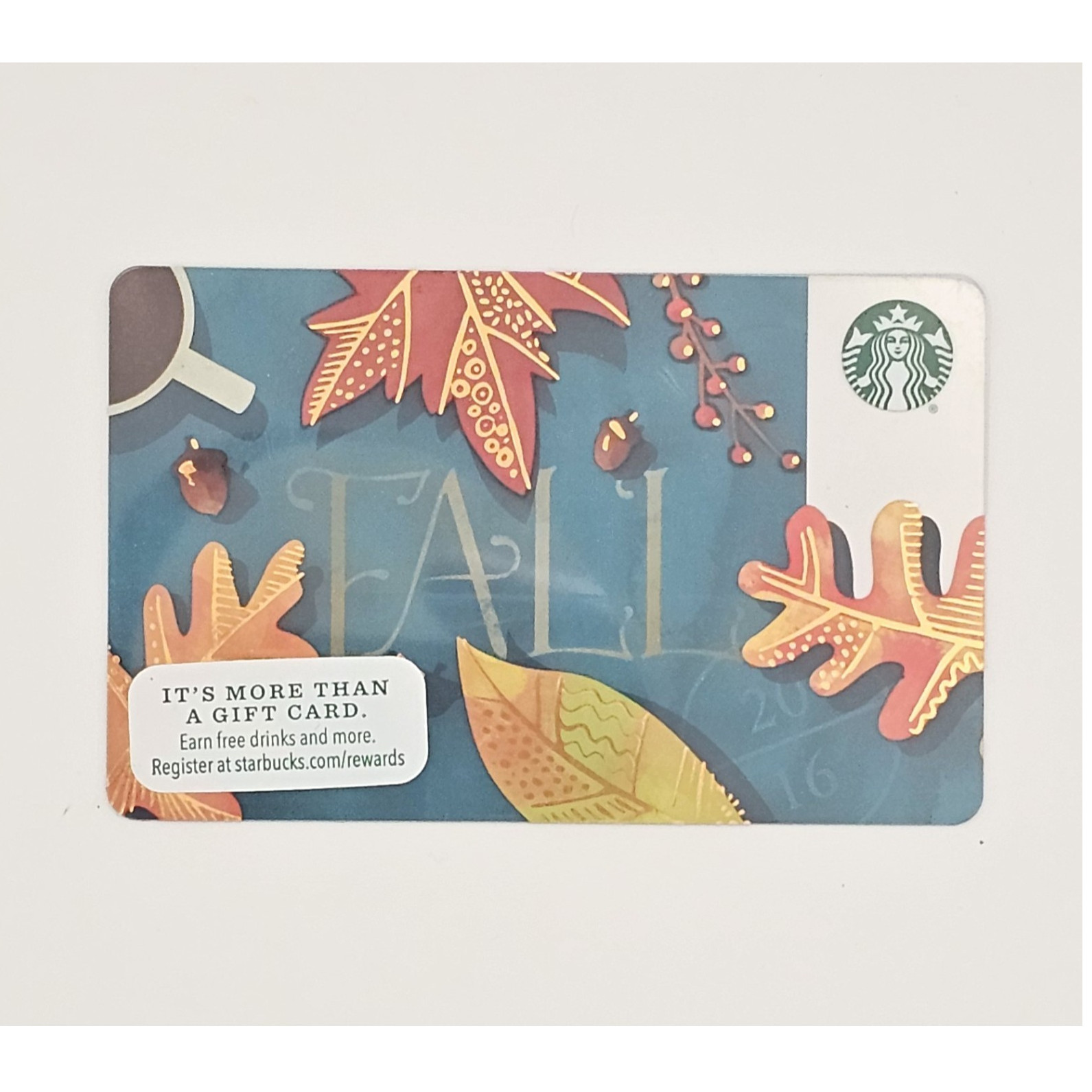 Starbucks Fall 2016 Gift Card SKU 11060322 US-Nationwide No Expiration