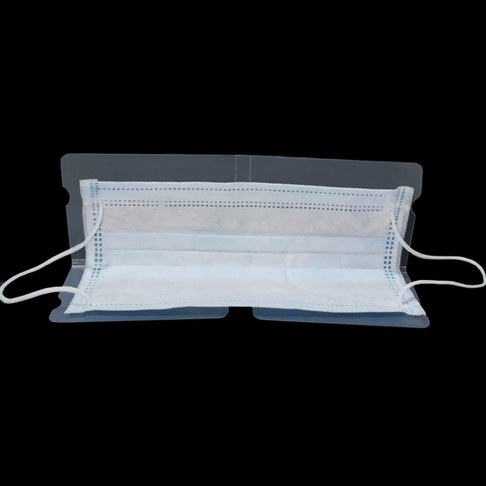 10 Pack Face Mask Storage Organizer Clear Reusable Portable Foldable