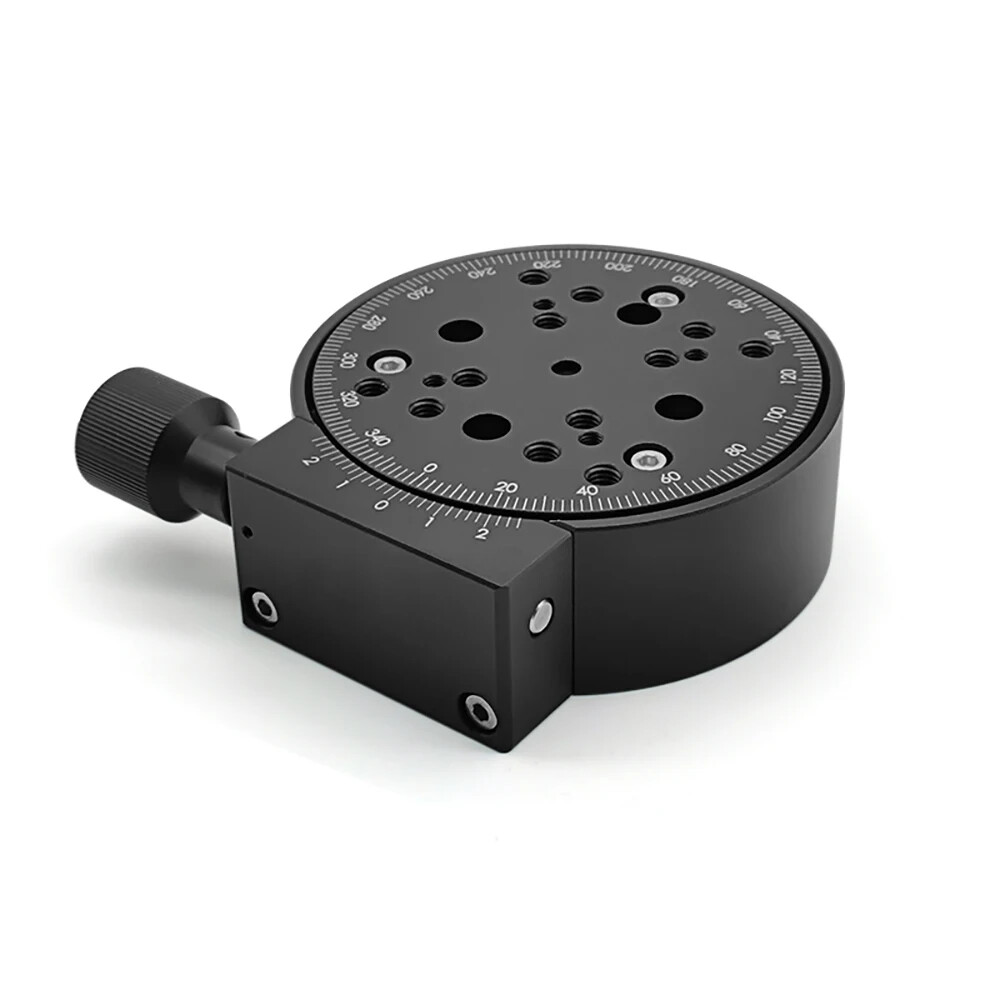 Manual Rotary Stage R Axis 360 Degree Rotating Platform Angle Adjustment 100MM