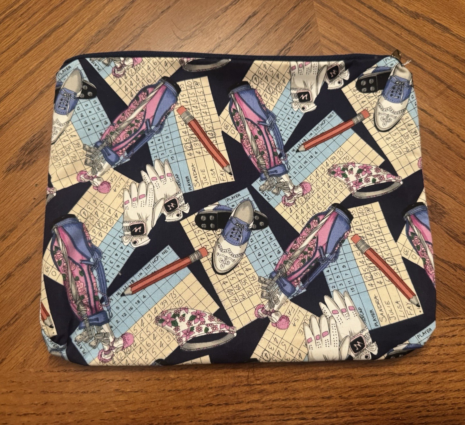 Golf-Themed Multicolor Padded Sleeve Case for 13 Inch Laptop
