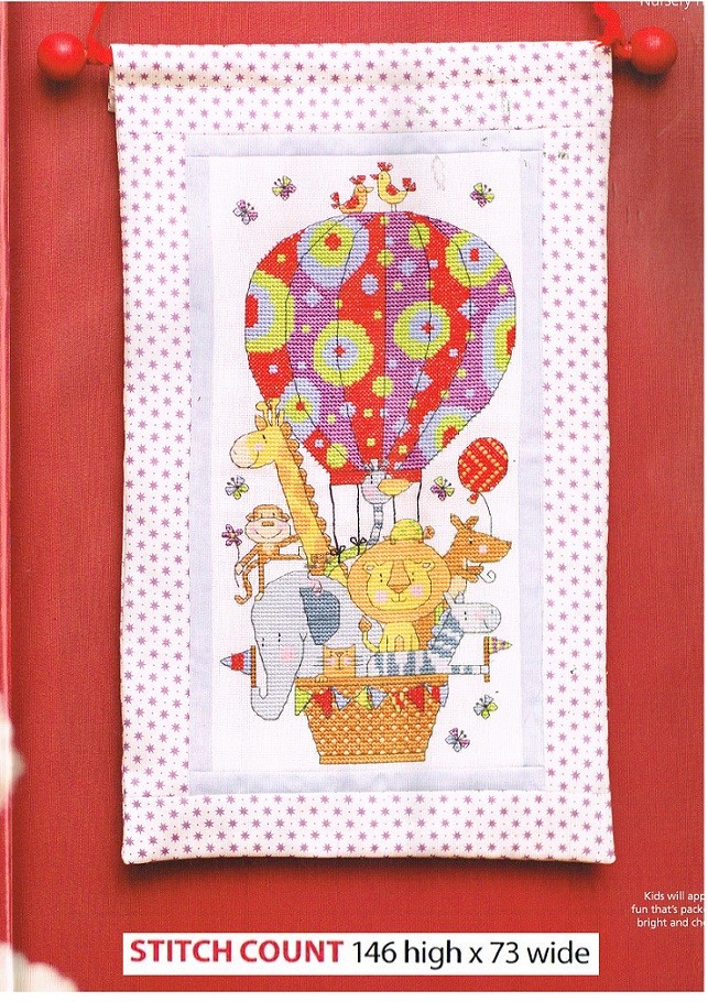 HOT AIR BALLOON    CROSS STITCH PATTERN ONLY   ALS  WU