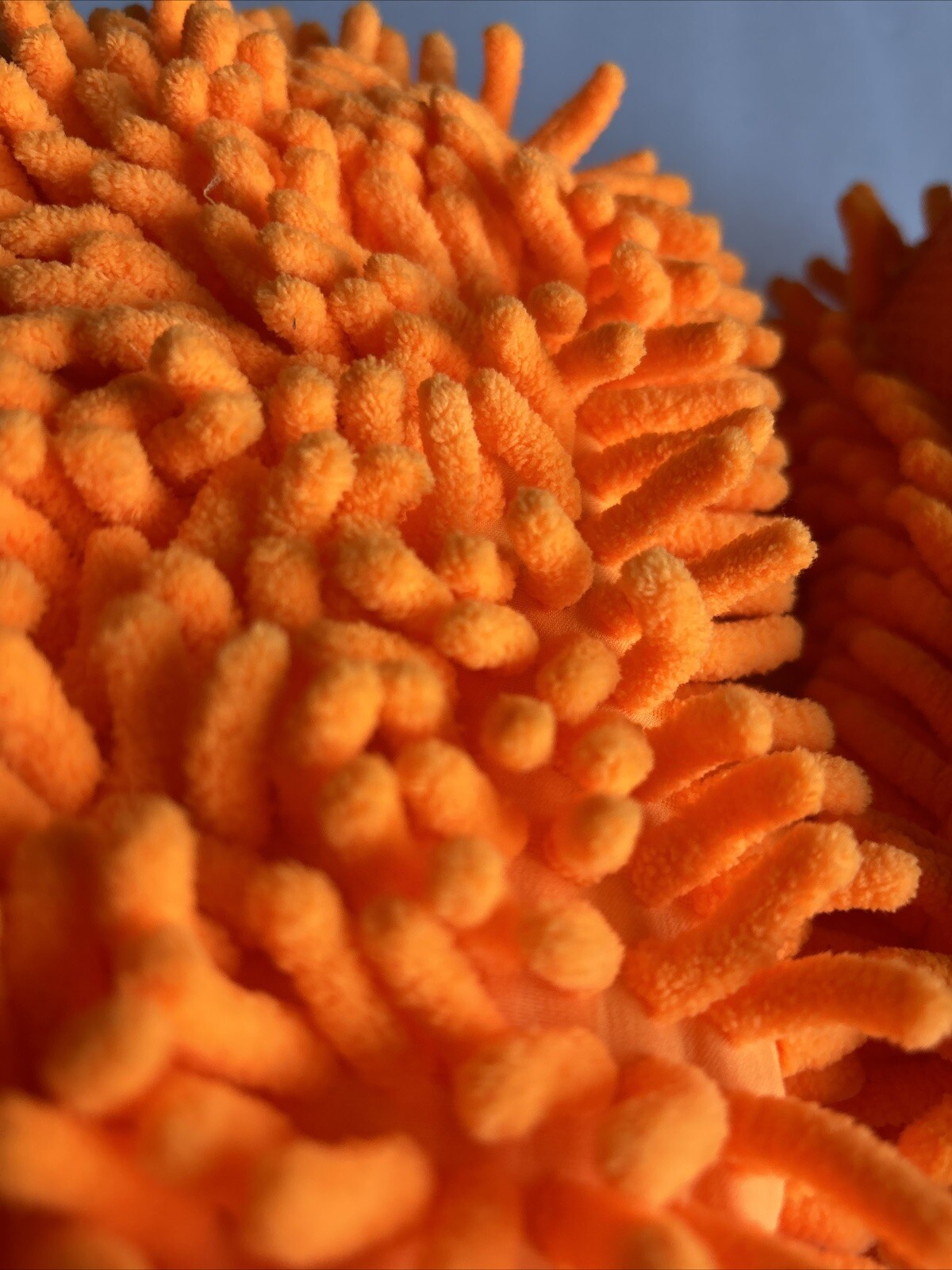 2-pcs Orange Car Wash Washing Microfiber Chenille Mitt Auto Cleaning Glove Dust