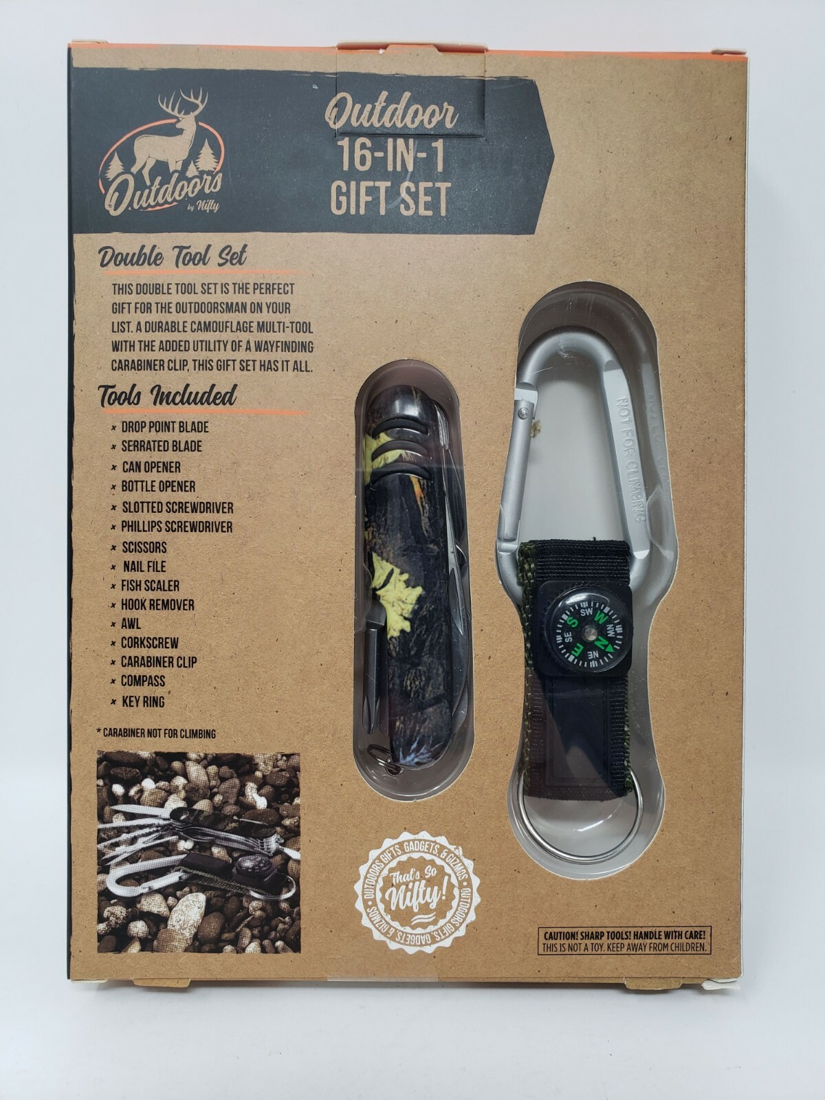 Saddlebred Outdoor 16 Tools in 1 Double Tool Gift Set - New