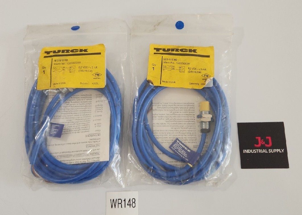 *NEW* LOT OF 2 Turck Ni5-G12-YO Proximity Sensors 100550000 8.2Vdc + Warranty!