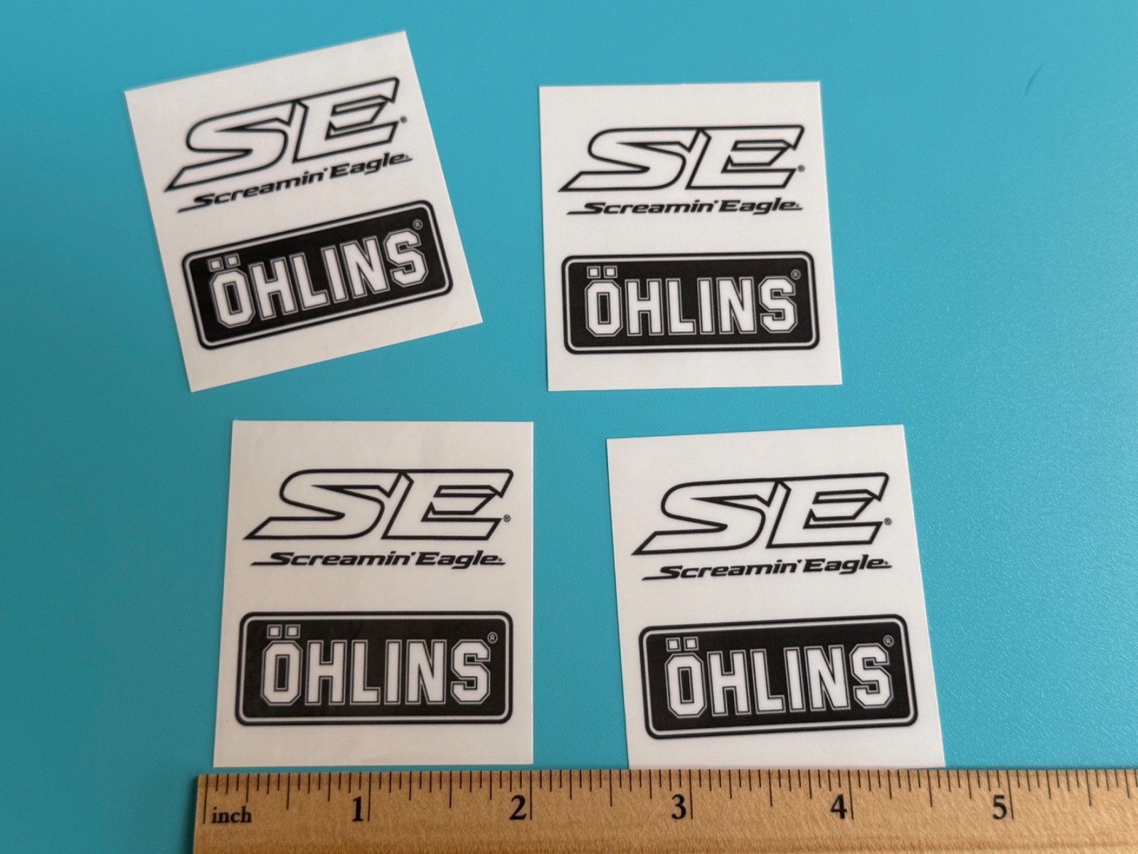 x4 Ohlins Stickers Decal Motorcycle Screaming Eagle 2 x 2.25 Harley Davidson