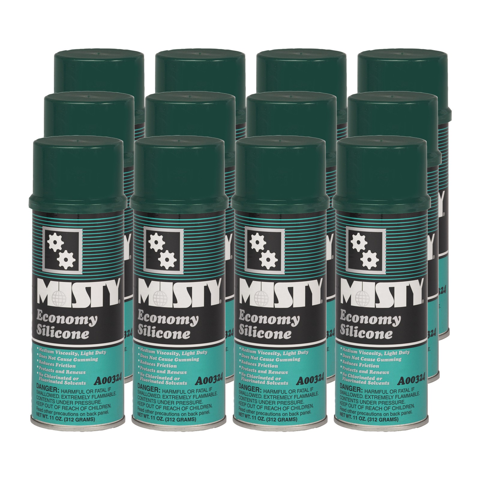 Misty Economy Silicone- 11 oz (Case of 12) - 1002077 - Reduces Friction,