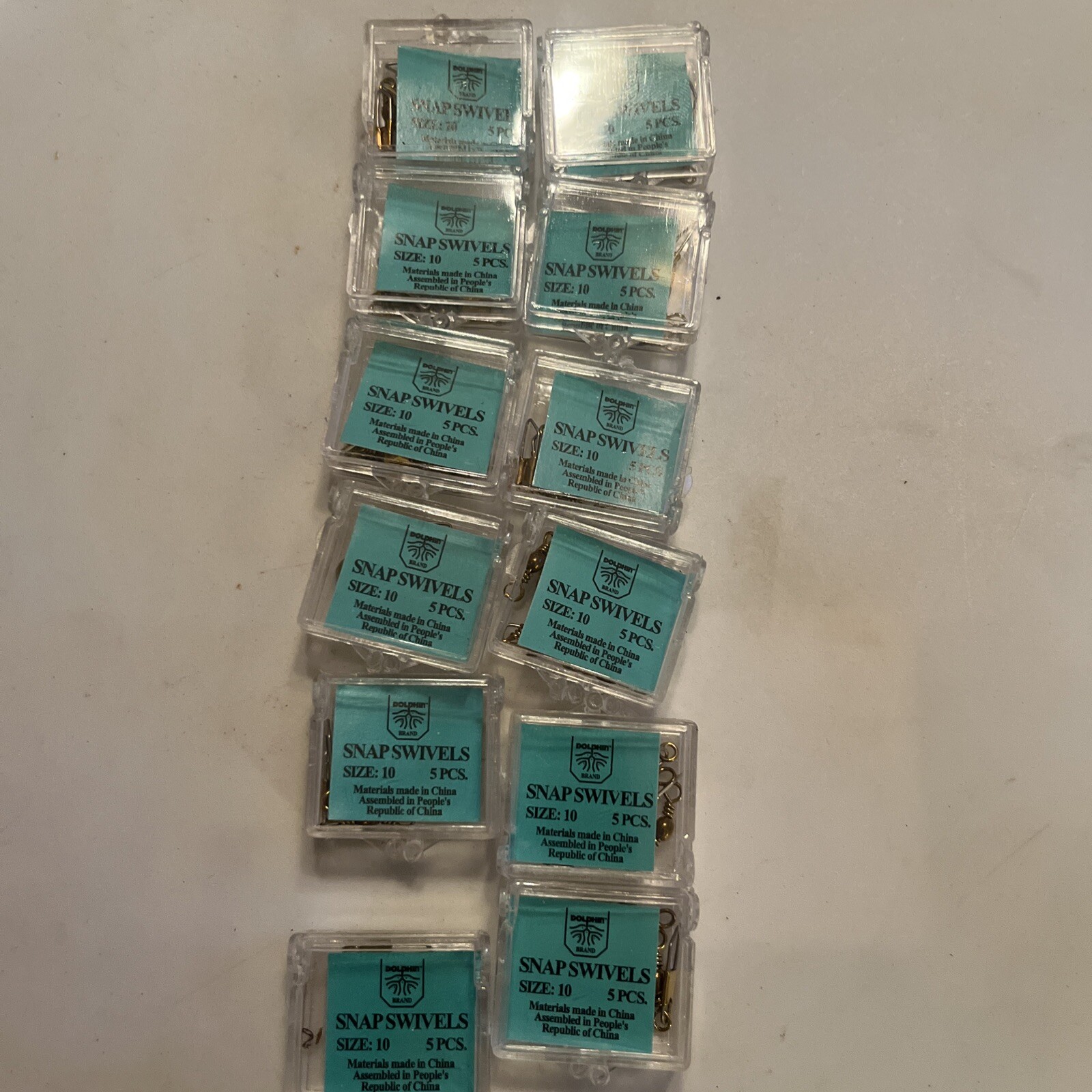 Dolphin Brass Swivel size 10 (12 PacksOf 5)