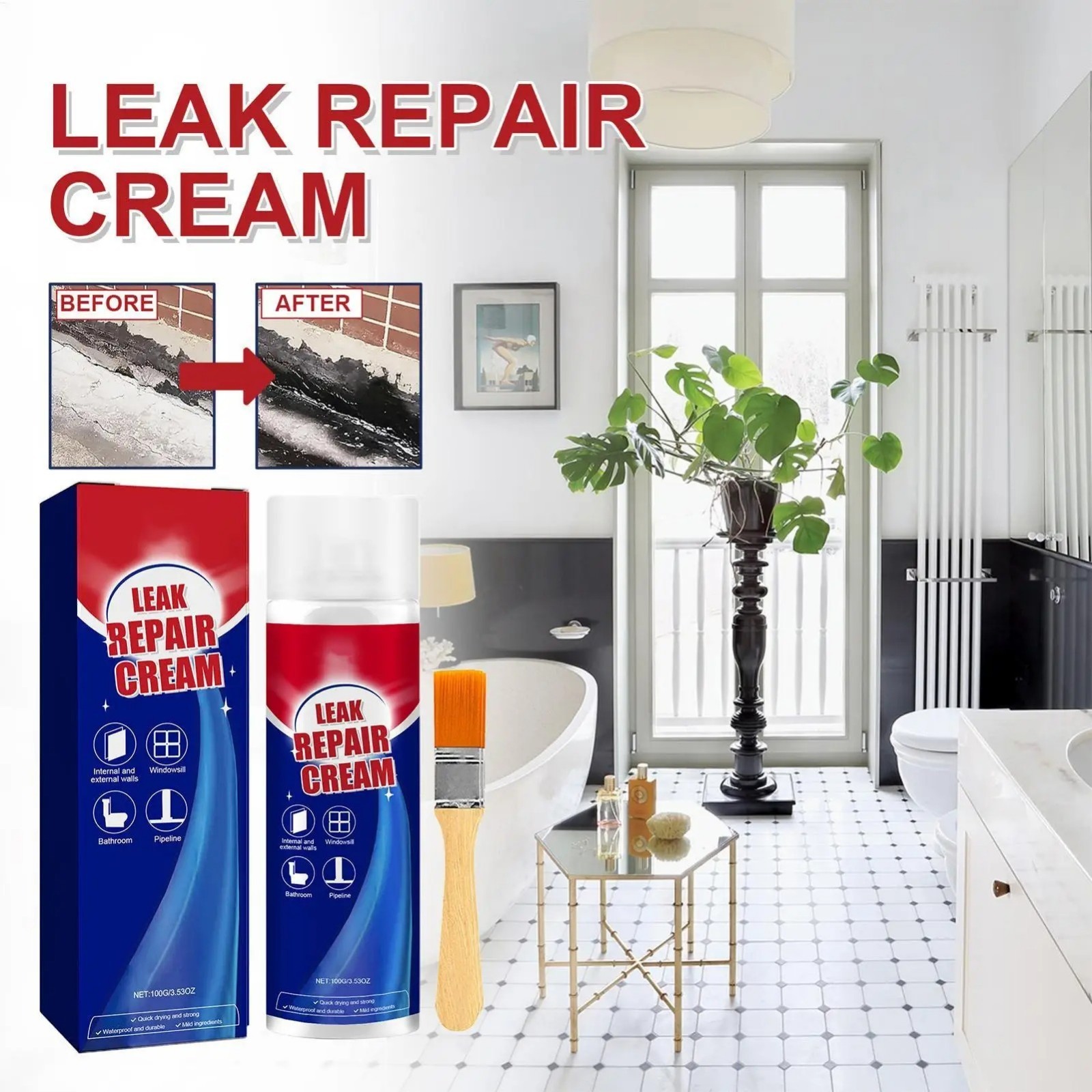 ^Leak Repair Waterproof Sealant Cream,Leak Repair Sealant- IN STO🔥US