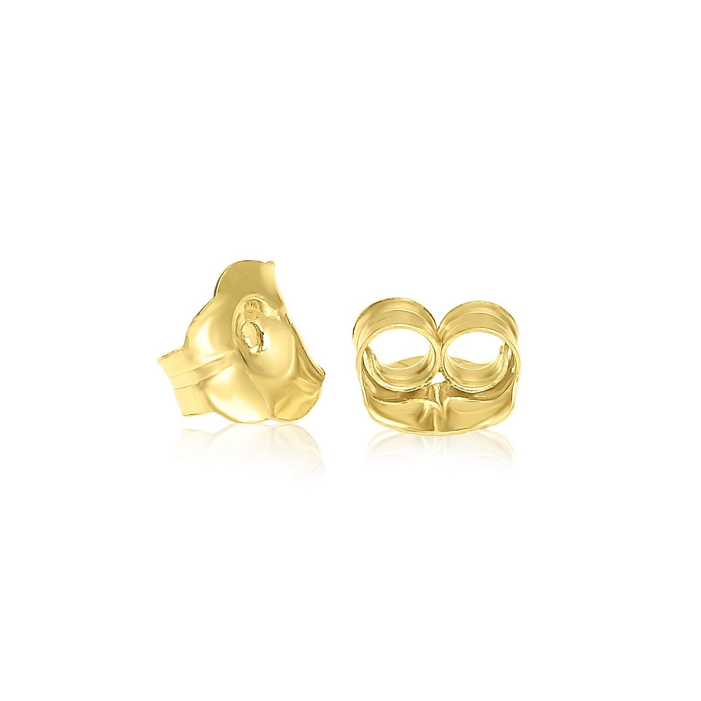14k Yellow Gold Earring Back Replacement Nut Friction Push-back