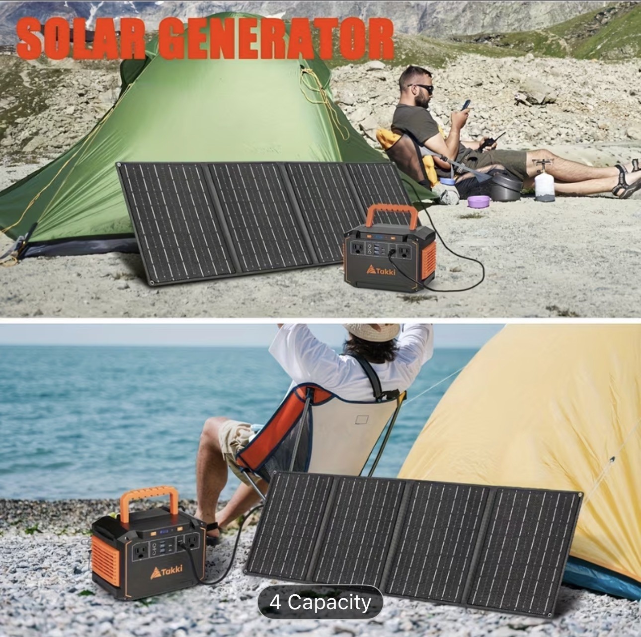 Versatile Portable Power Station with Multi-Charging Options & Safety Features