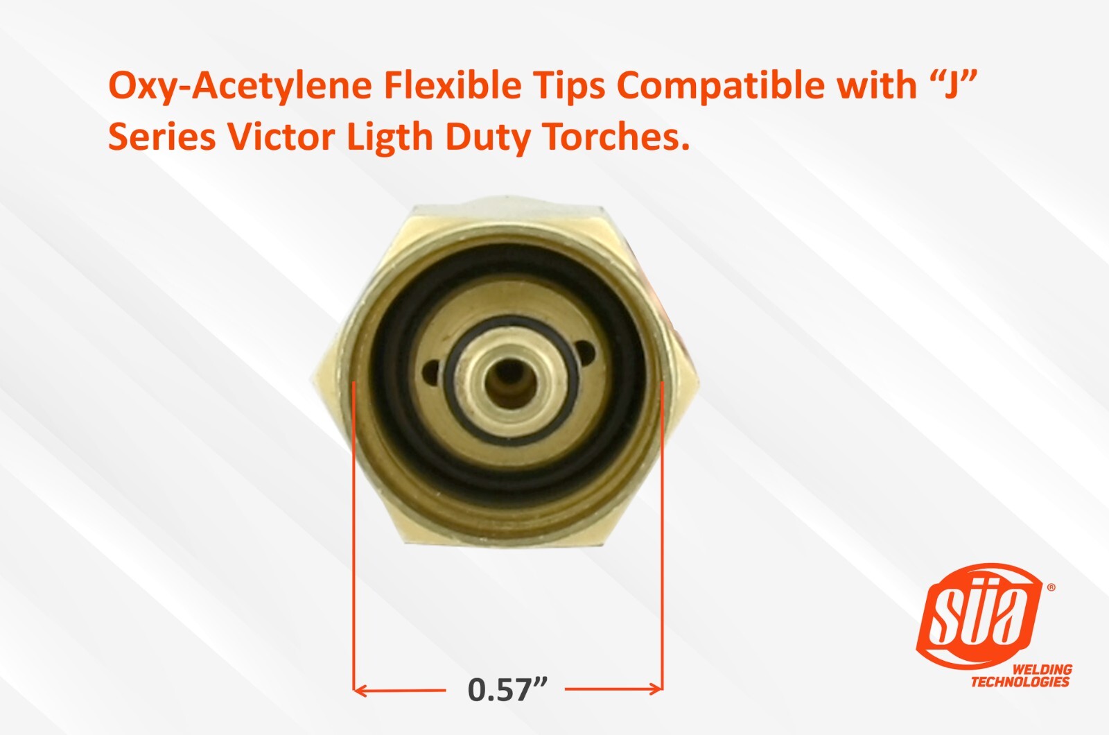 Oxy-Acetylene Flexible Welding/Heating Tip System Compatible with “J” Series
