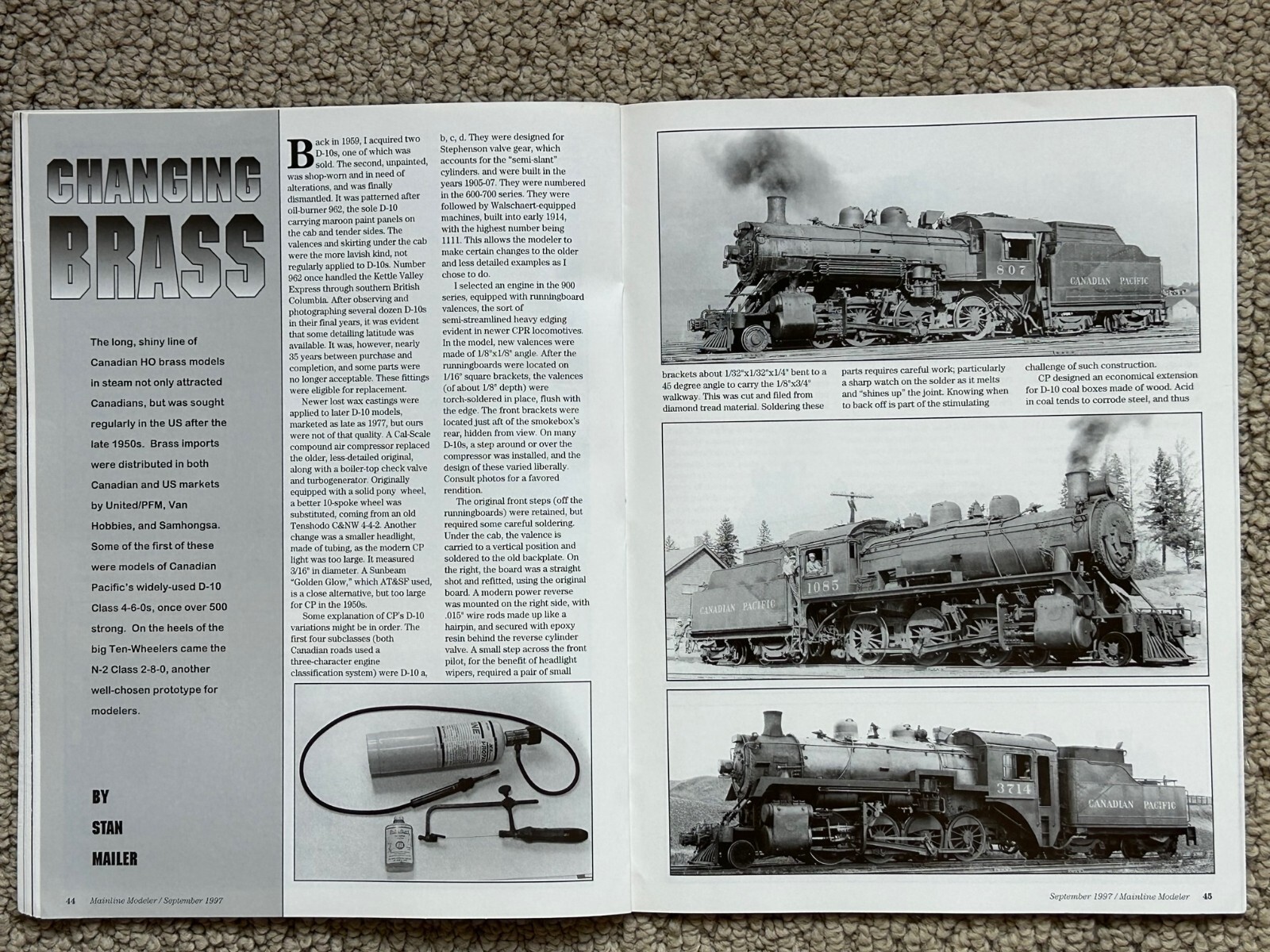 1997 Mainline Modeler Magazines