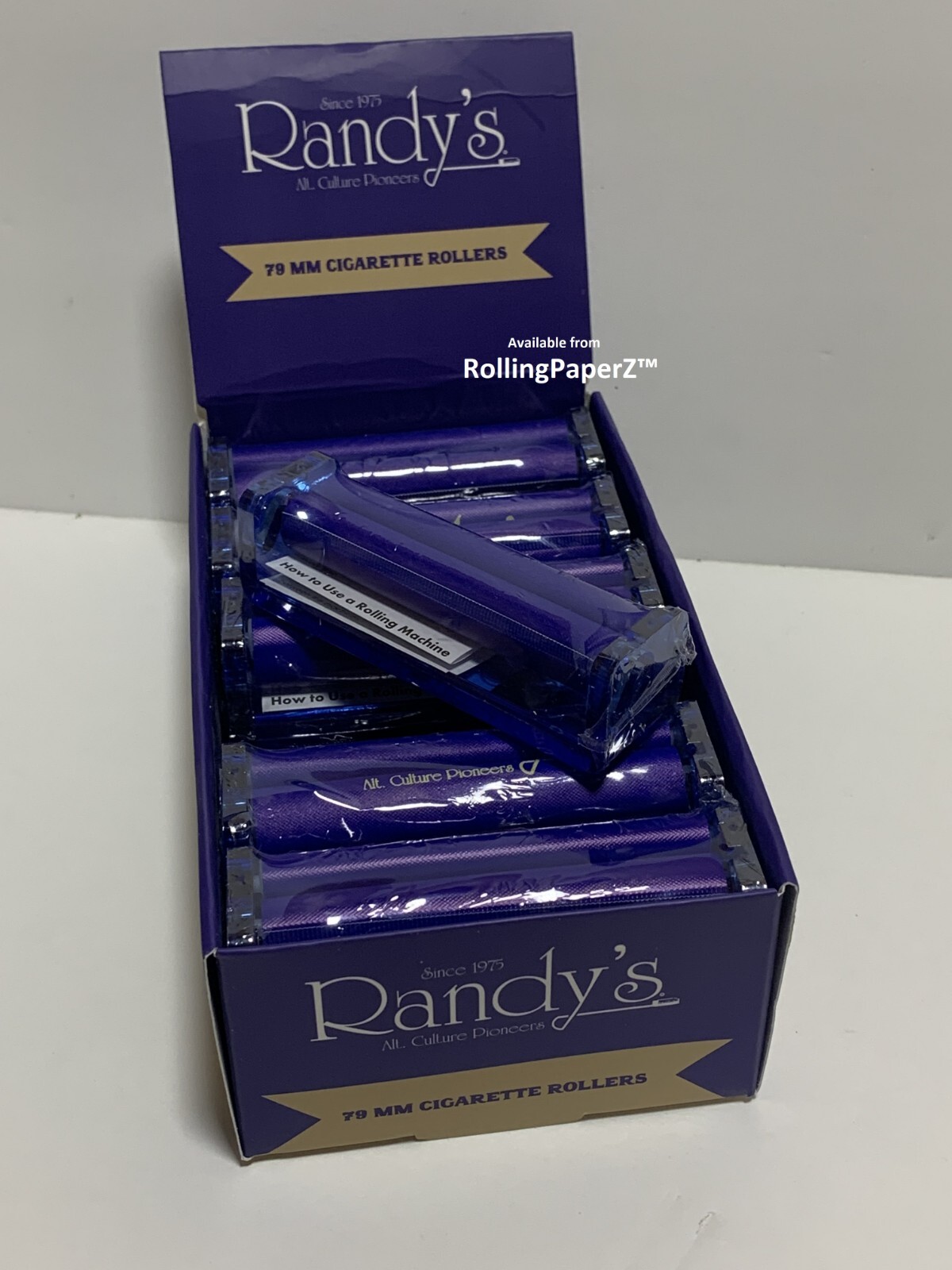 Buy One - New RANDY'S 79mm Cigarette Rolling Machine - Fits 1 1/4 Size Papers