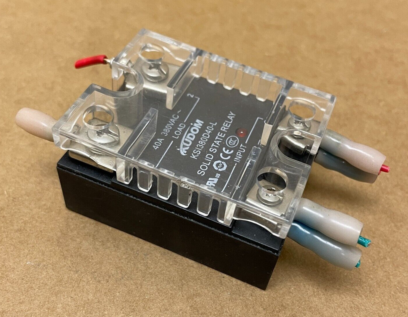 KUDOM SOLID STATE RELAY MODEL KSI380D40-L 40A 380VAC 32VDC