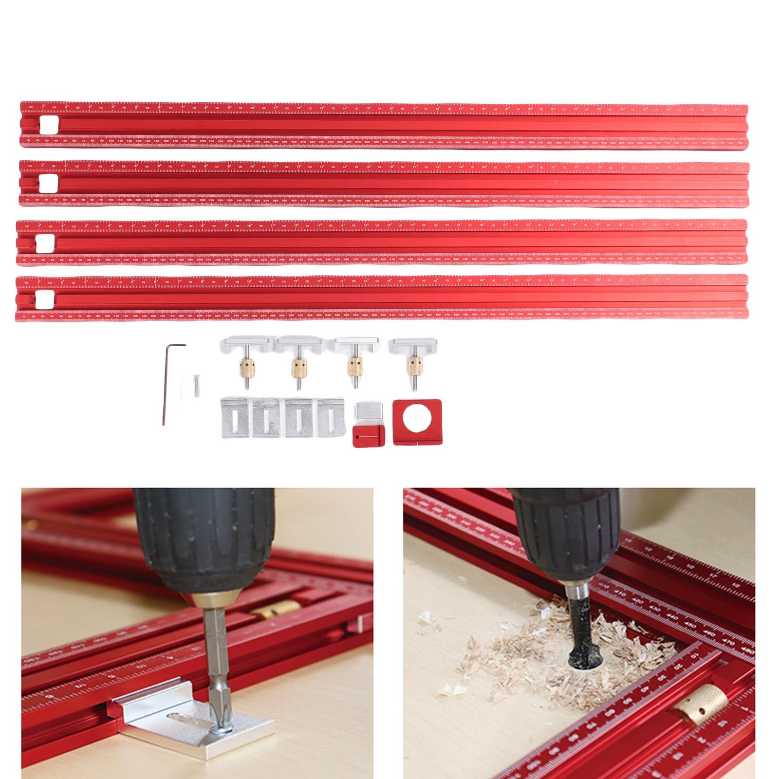 800mm Adjustable Square Router Template Guide System