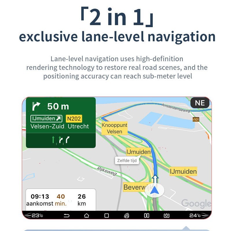 2IN1 Android Auto Wireless CarPlay Adapter Dongle for Android 11+ Converts Wired