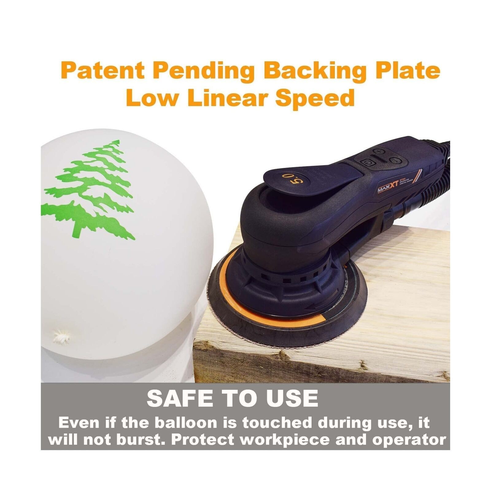 MAXXT Electric 5mm Random Orbital Sander Brushless 350W 3A Multi-function