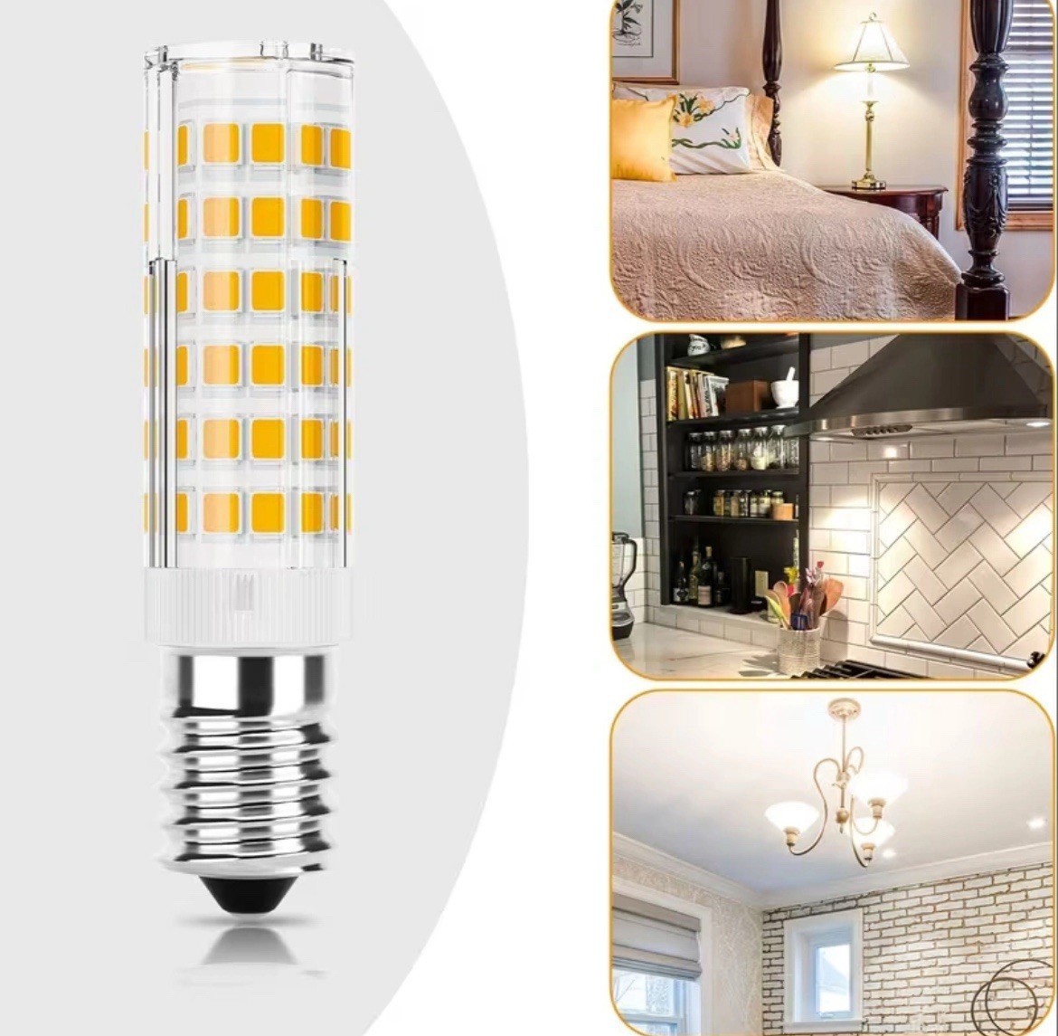 3 LED bulbs E14 220-240V 6000K cold light 3W