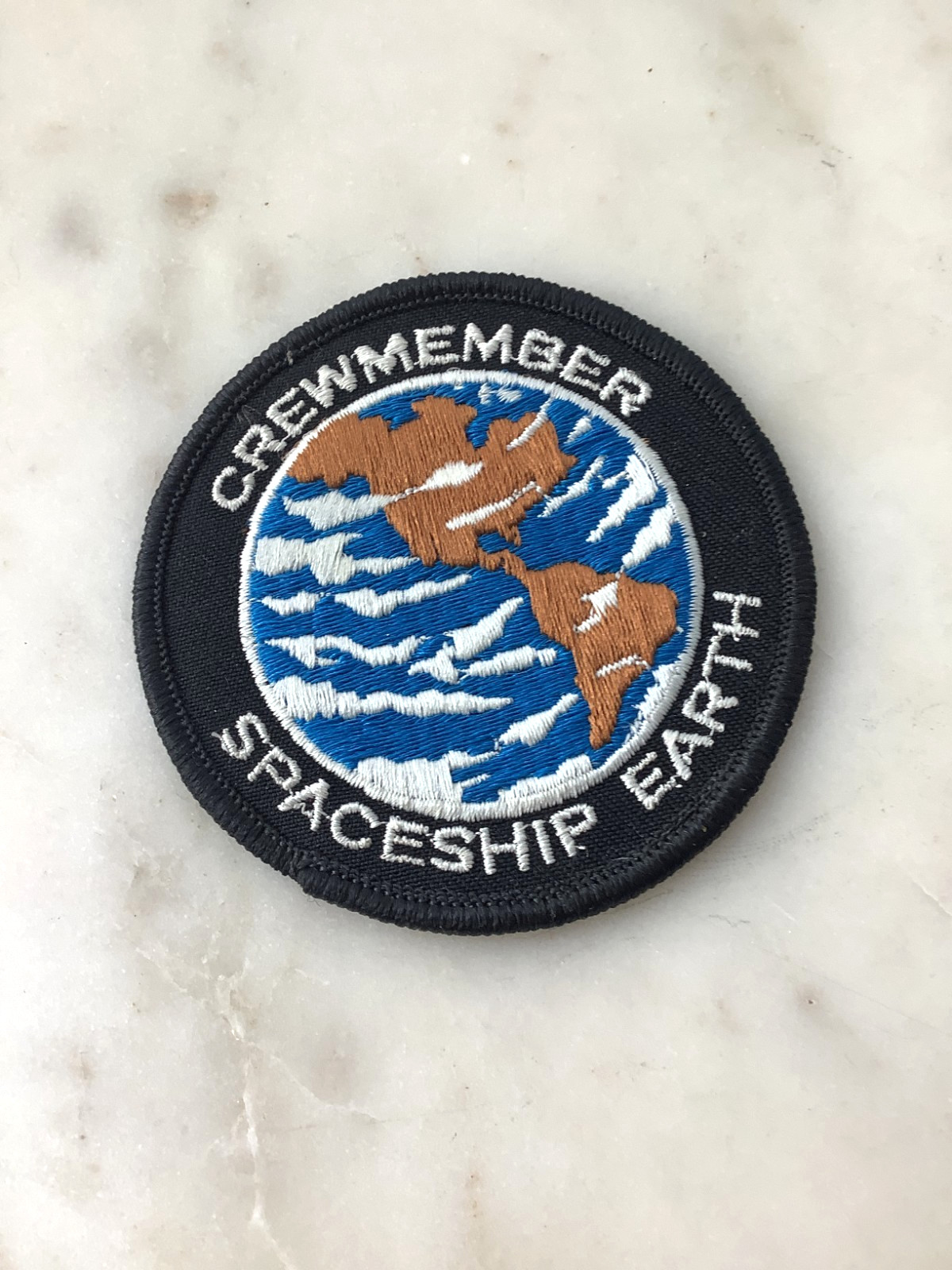 Crewmember Spaceship Earth Patch Space Travel Environmental Vintage Patch