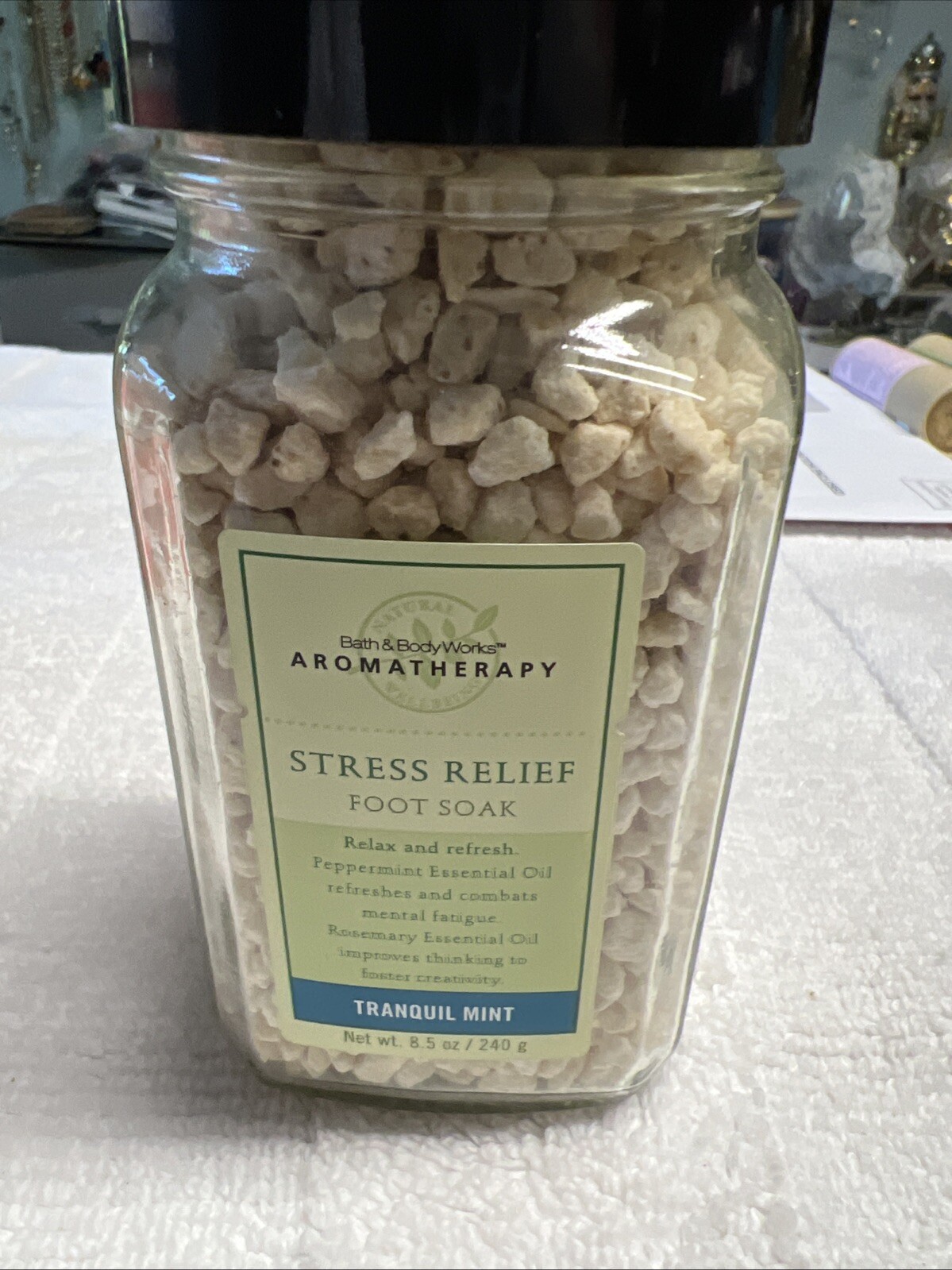 Bath & Body Works Stress Relief Tranquil Mint Foot Soak 8.5 oz