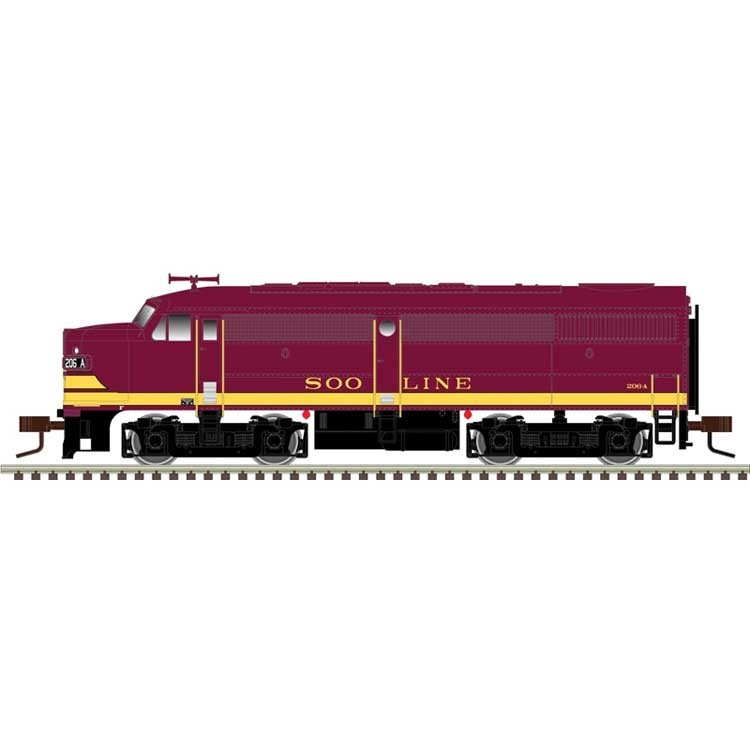 40005104 N-Scale Atlas Alco FA1 Large Numberboards - Sound and DCC Soo Line 206A
