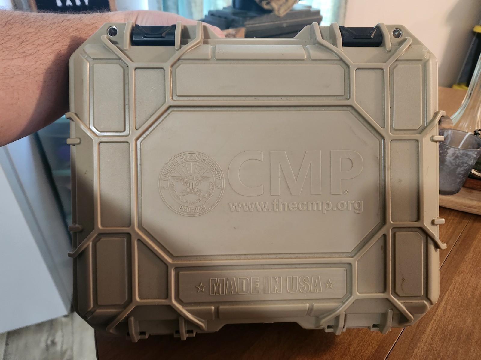 CMP Hard Handgun Case - 1911 or 1911A1 Tan/Coyote Color Made In USA