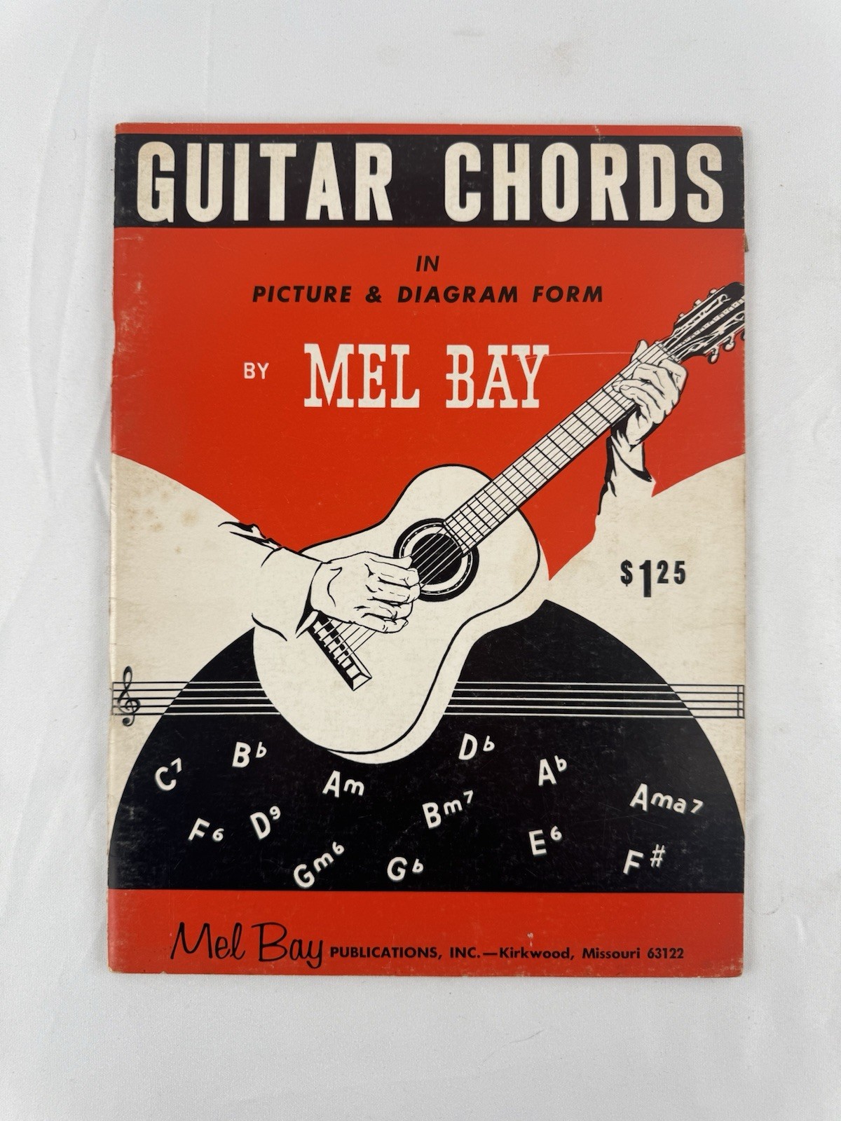 GUITAR CHORDS IN PICTURE & DIAGRAM FORM Songbook Mel Bay Publications 1959 PB B2