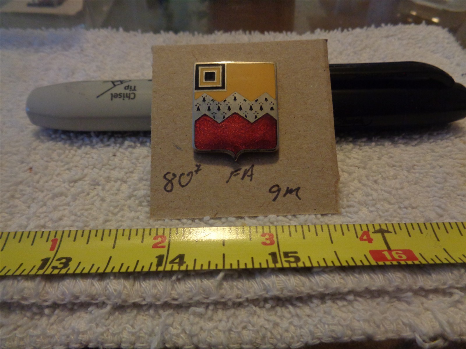 80th Field Artillery 9M Unit Crest, DI, DUI (DRAW#R8)