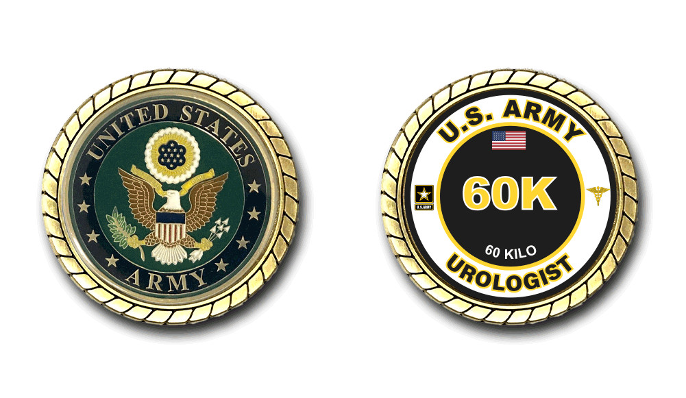 US Army 60K Urologist MOS Challenge Coin