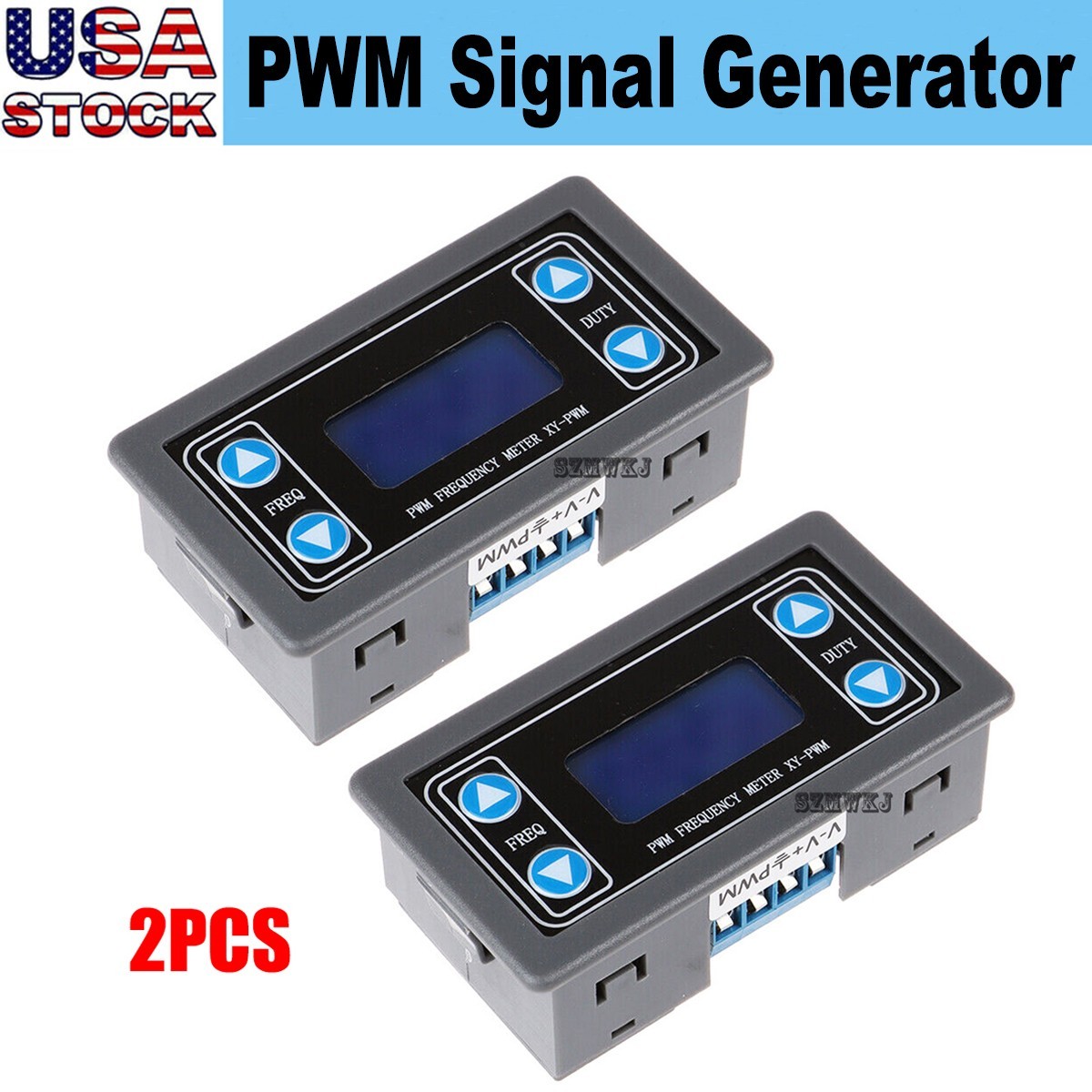 2* PWM Pulse Frequency Duty Cycle Square Wave Signal Generator Adjustable Module