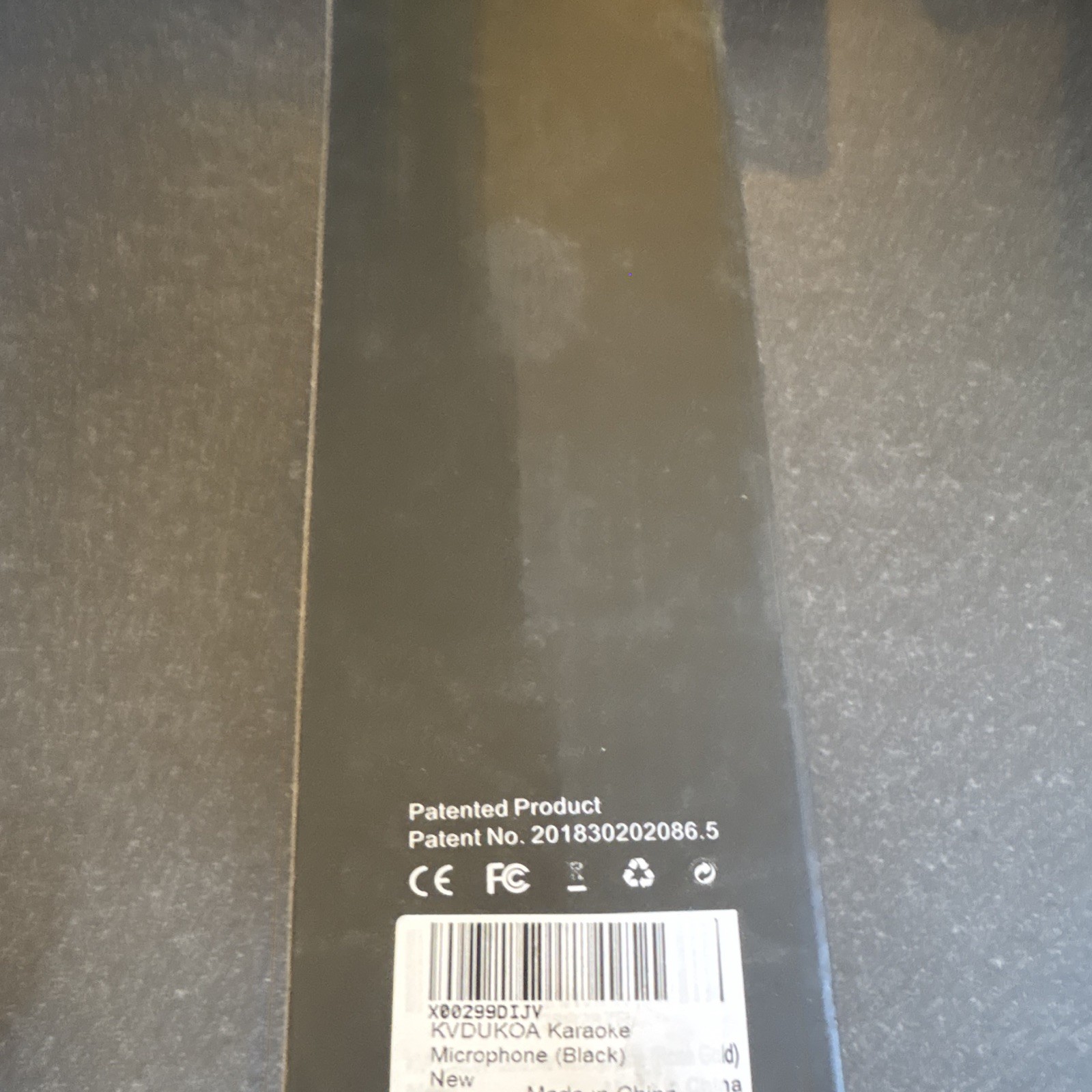 KVDUKOA Karaoke Microphone LR-KM-002 Handheld/Stand-Held Black