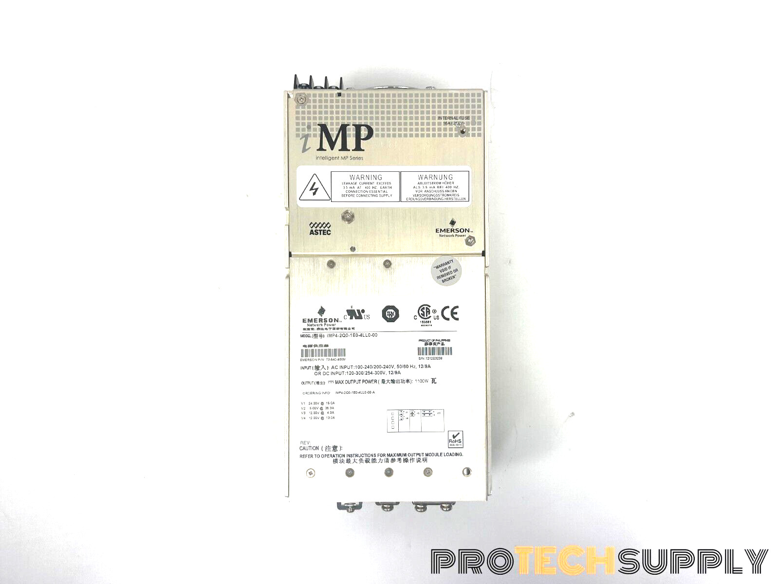 EMERSON IMP4-2Q0-1E0-4LL0-00 Network Power Enclosed AC DC Converter w/ WARRANTY