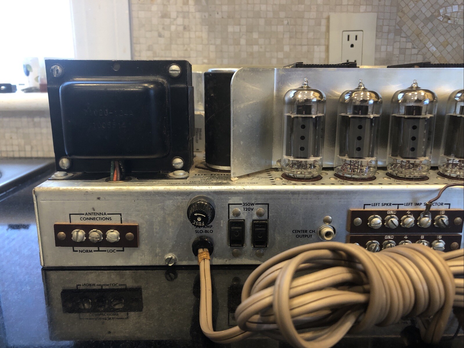 FISHER 400 FM Multiplex Tube Receiver Amplifier Perfect Working Condition #37648