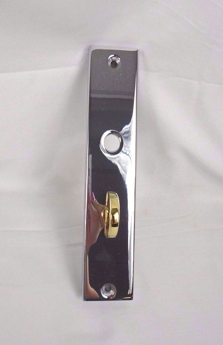 Baldwin Half Escutcheon Door Trim Polished Chrome/Brass 6503-063-KTIS 168HW