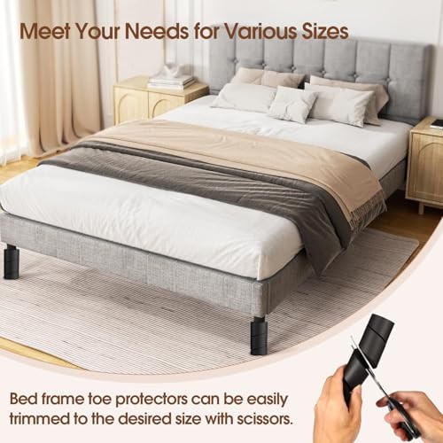 Pack Bed Frame Toe Protectors – Cushioned Corner Guards for Bed Frame Round 4