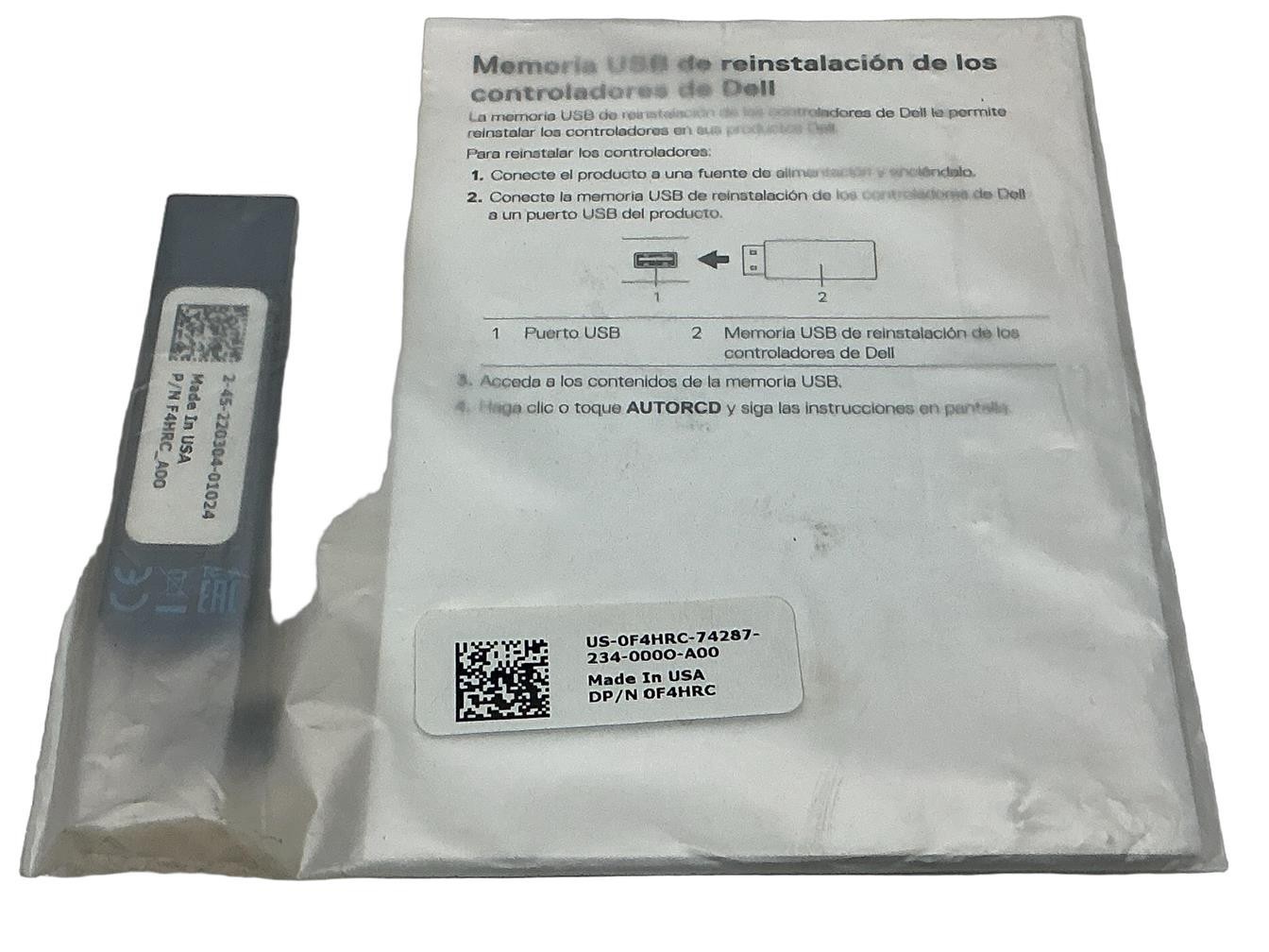 F4HRC 0F4HRC Dell Precision 7550 Driver Reinstall Recovery USB Key