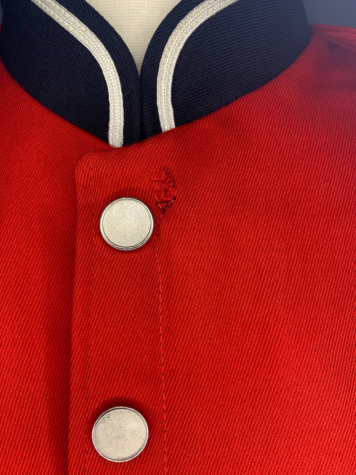 Red, White & Black Marching Band Jacket Size 42 Short - Authentic