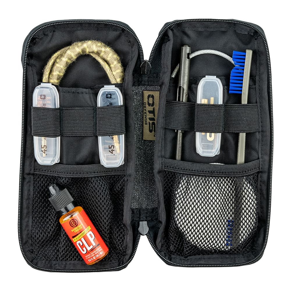 OTIS .45 Cal Defender Series Firearm Cleaning Kit, Portable Design [FG-901-45]